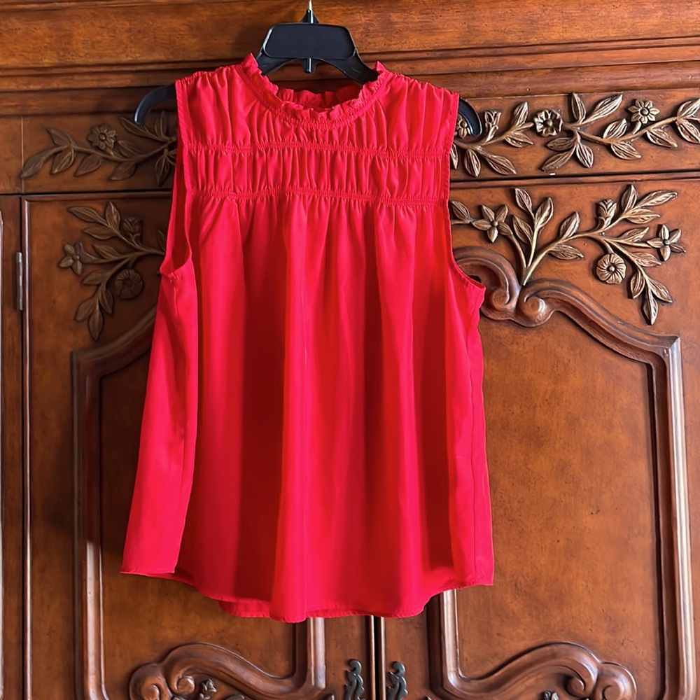 Josie size large red summer top